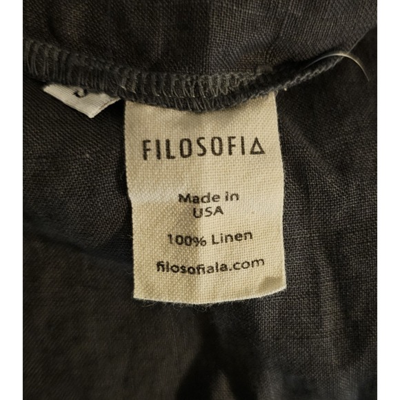 Filosofia Leah Jumpsuit Women's Size Small Linen Gray - Picture 4 of 5